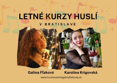 Letné kurzy huslí v Bratislave